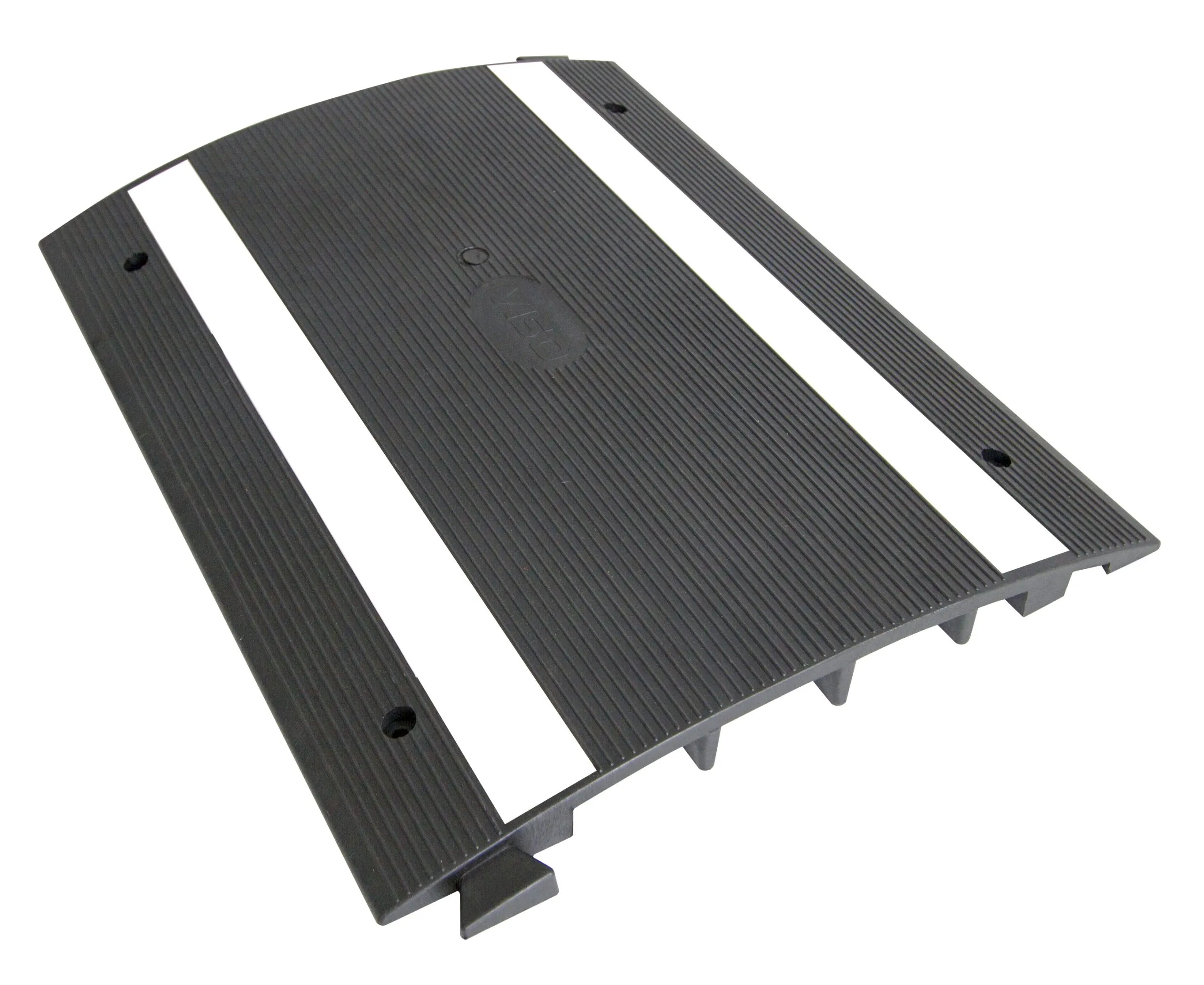 RS PRO Kabelabdeckung, Kabelbrücke, Innen-Ø 2 x 20mm 2 x 20mm, 395 mm x 500mm Gummi, Schwarz/Weiß 7-kanalig
