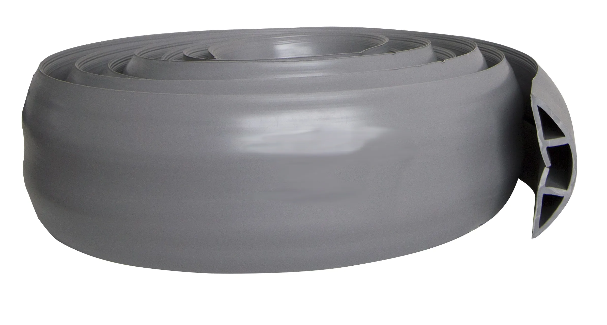 RS PRO Kabelabdeckung, Kabelbrücke, Innen-Ø 15 x 30mm 15 x 30mm, 101 mm x 5m PVC, Grau 1-kanalig