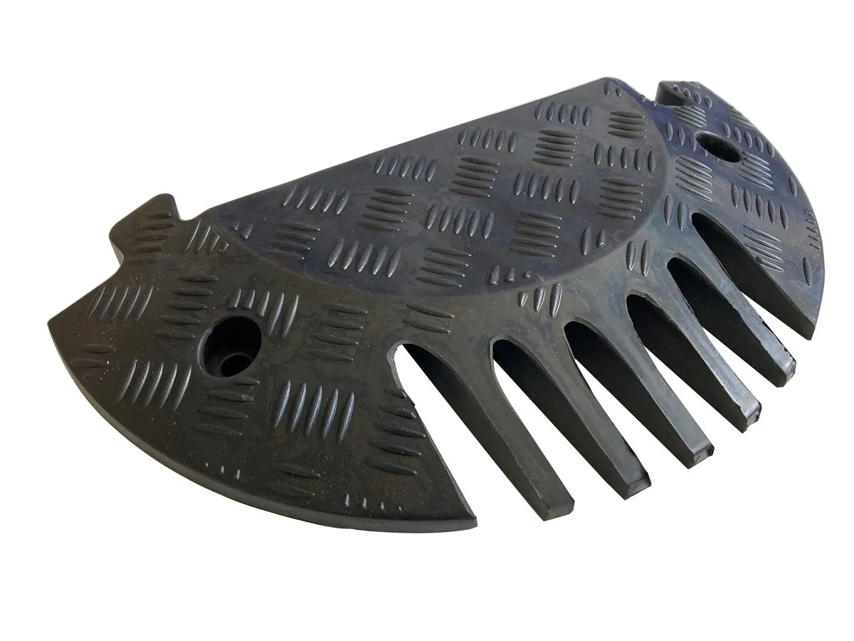 RS PRO Kabelabdeckung, Kabelbrücke, Innen-Ø 25mm 25 x 34mm, 500 mm x 250mm Gummi, Schwarz 6-kanalig