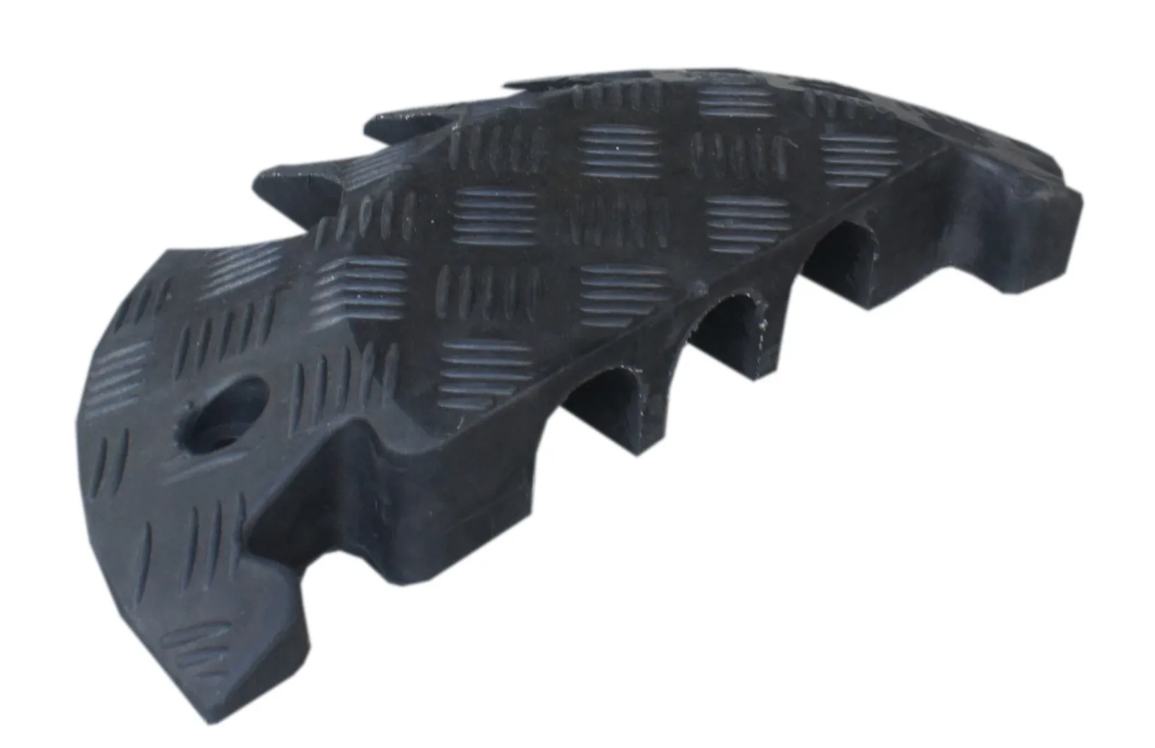 RS PRO Kabelabdeckung, Kabelbrücke, Innen-Ø 58 x 52mm 58 x 52mm, 500 mm x 250mm Gummi, Schwarz 3-kanalig