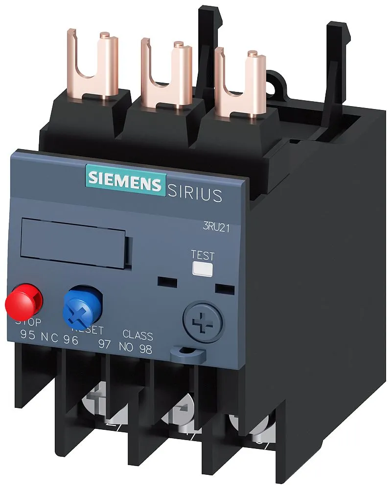 Siemens SIRIUS SIRIUS 3RU2 Thermisches Überlastrelais 22 kW, 3P 1 NC (Öffner)/1 NO (Schließer) / 3 A