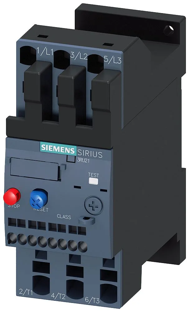 Siemens SIRIUS SIRIUS 3RU2 Thermisches Überlastrelais 45 kW, 3P 1 NC (Öffner)/1 NO (Schließer) / 3 A