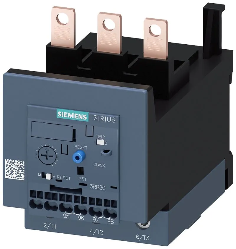 Siemens SIRIUS SIRIUS 3RU2 Thermisches Überlastrelais 55 kW, 3P 1 NC (Öffner)/1 NO (Schließer) / 3 A