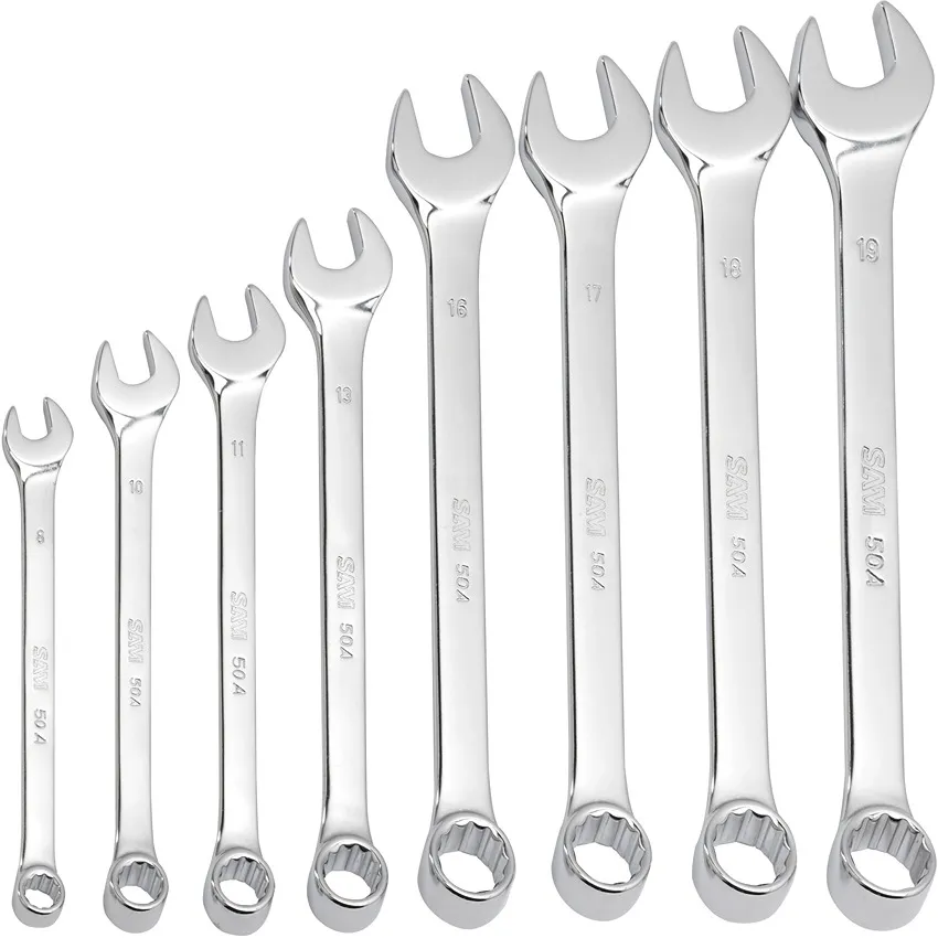 SAM 50A Maulschlüsselsatz CrV-Stahl, 9-teilig 8 → 19 mm