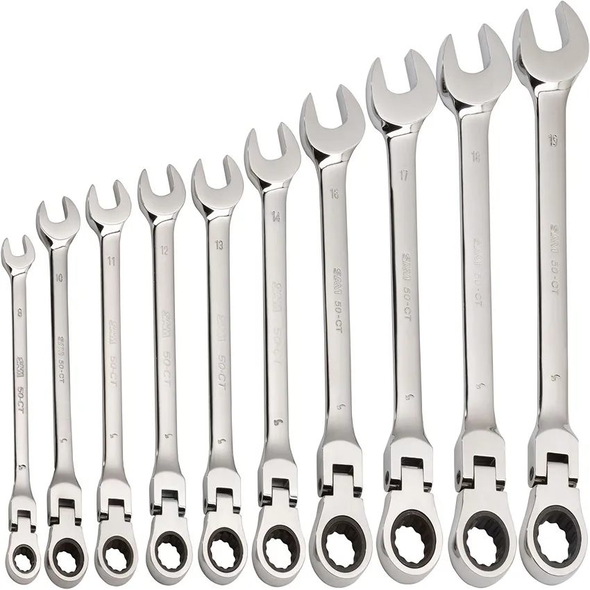 SAM 50 Maulschlüsselsatz CrV-Stahl, 10-teilig 8 → 19 mm