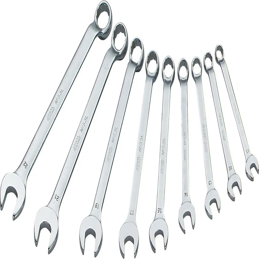 SAM 53 Kombischlüssel-Satz CrV-Stahl, 9-teilig 8 → 19 mm