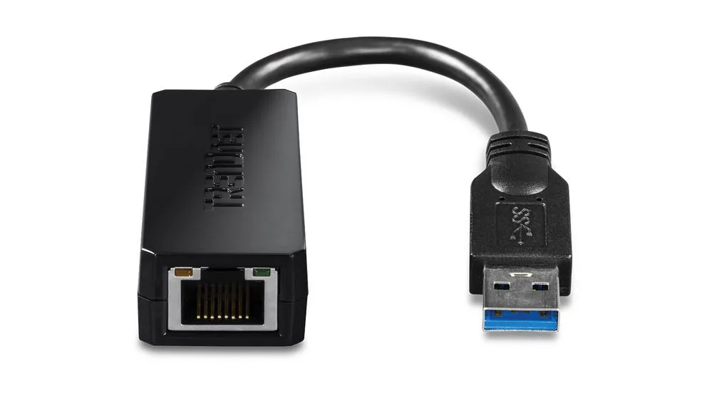 Trendnet USB-Netzwerkadapter Stecker USB 3.0 A USB A B RJ45 Anschluss 1