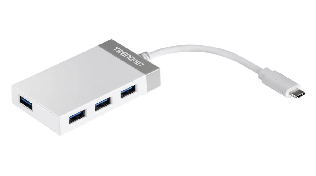 Trendnet, USB 3.0 USB-Hub, 4 USB Ports, USB C, USB, USB-Bus, 85 x 50 x 15mm