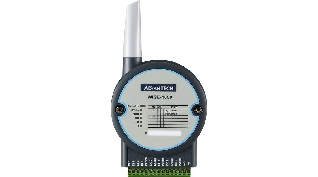 Advantech WISE-4000 Wireless E/A-Modul für IoT-Anwendungen 4 x Digital Eingang / 4 x Relais Ausgang 10 → 24 V