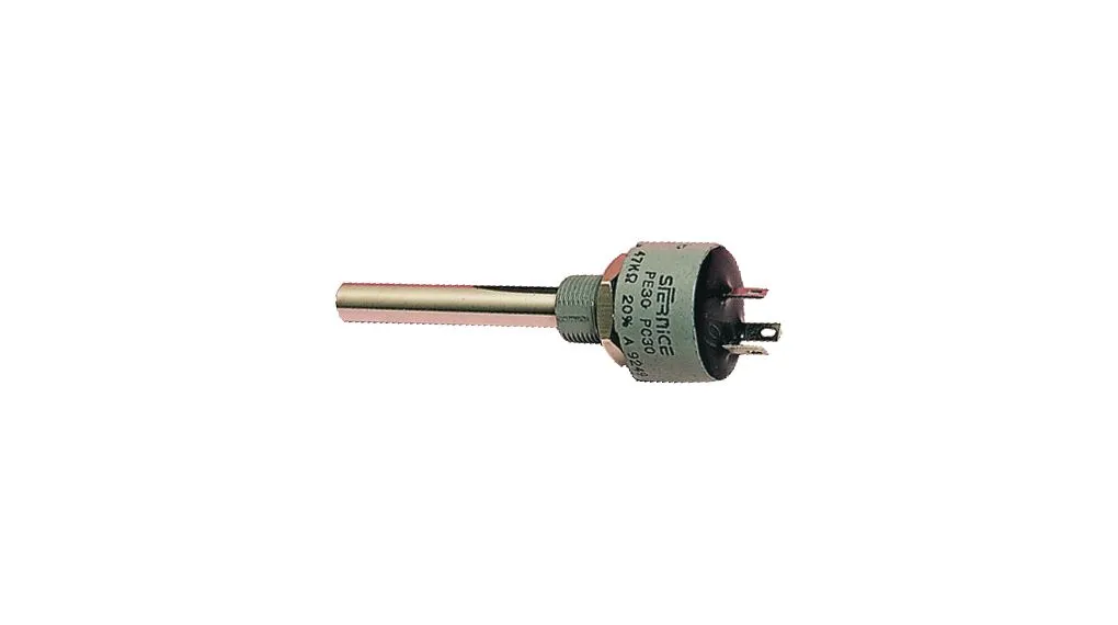 Vishay PE30, Tafelmontage  Dreh Potentiometer 10kΩ ±20% / 3W , Schaft-Ø 6 mm
