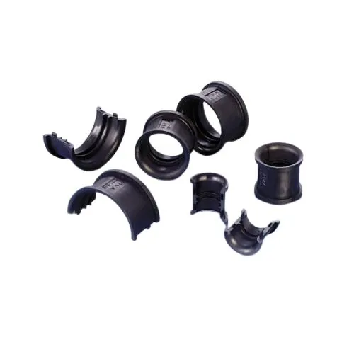 Polyamid 6 Kabelrohr Befestigung Halbschaleneinsatz 29mm Schwarz