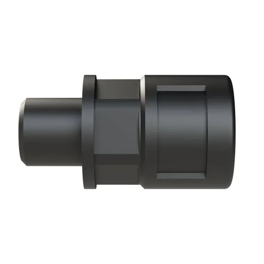 Polyamid 6 Kabelrohr Befestigung Gerader Steckverbinder M12 10mm Schwarz