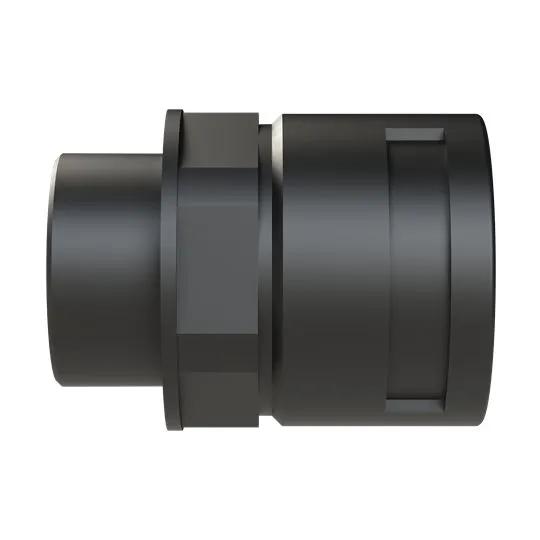 Polyamid 6 Kabelrohr Befestigung Gerade M40 36mm Schwarz