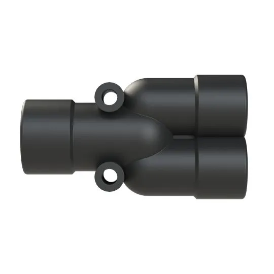 Polyamid 6 Kabelrohr Befestigung Y Stück 12mm Schwarz