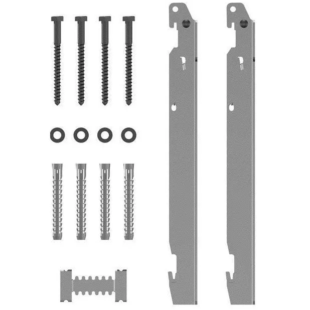Kermi Schnellmontagekonsolen-Set Typ11-33 BH 300mm, Wandabstand 30mm, weiß ZB02620001