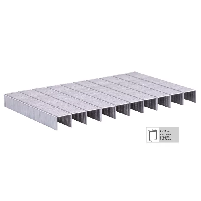 Heftklammern 10mm für Elektrotacker | 1000 stück | Für ET502AC & ET503DC