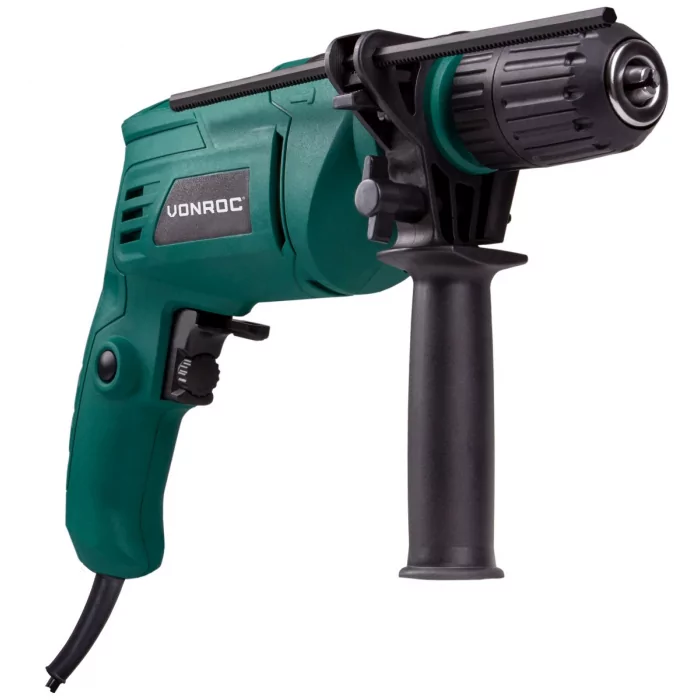 Schlagbohrmaschine 500W | Inkl. Tiefenanschlag und Seitenhandgriff