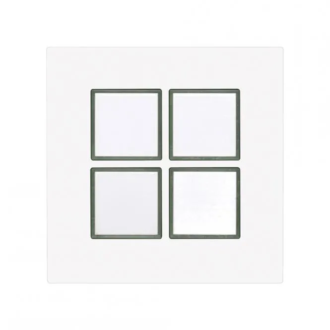 Modul mit 4-fach RJ11 Tastermodul 4f.Tastermodul, RJ11, mit LED-Beleuchtung (blau), Baugröße: 45x45