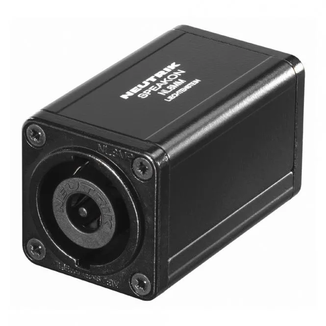 NEUTRIK Adapter | Speakon female 8-pol gerade, schwarz