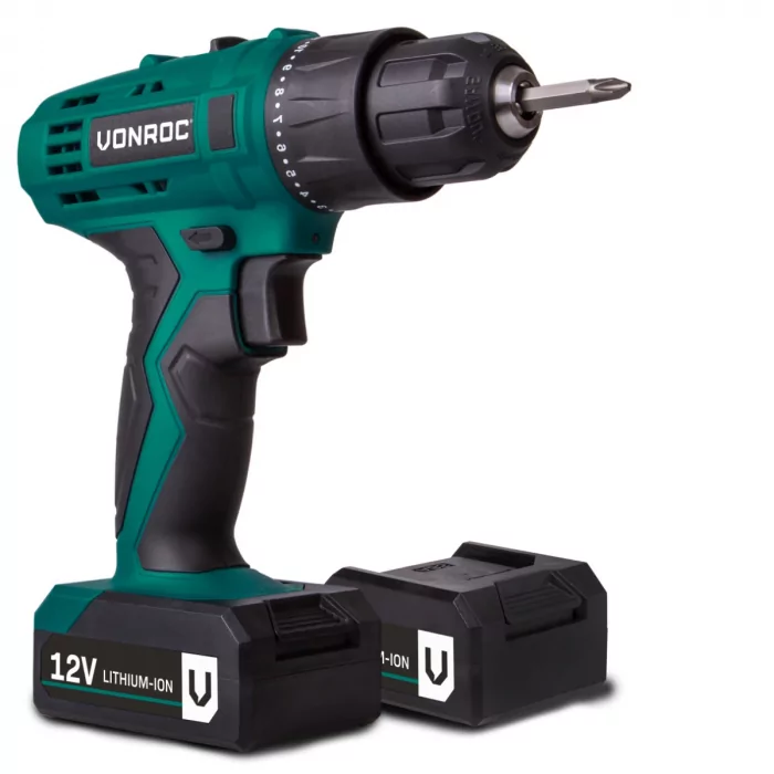 Akkuschrauber 12V | Mit 2 Akku's und Ladegerät