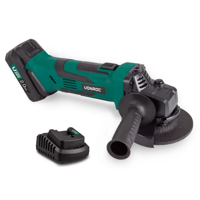 Winkelschleifer 20V - 115mm | Mit 2.0Ah Akku und Ladegerät