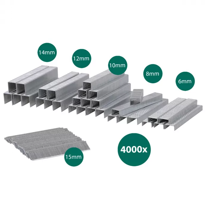Heftlammern und Nägel Für Elektrotacker | 4000 Stück | Für ET502AC