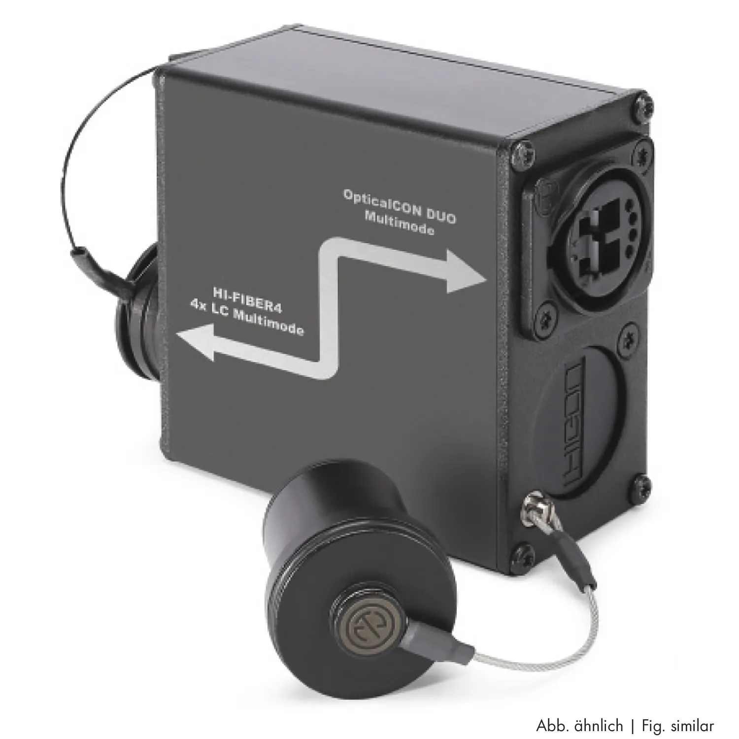 Sommer cable Adapter | OpticalCon DUO female/SC female gerade, anthrazit