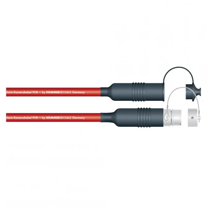 Sommer cable Adapterkabel | Triax 11 female (FISCHER)/Triax 11 male (DAMAR & HAGEN), rot