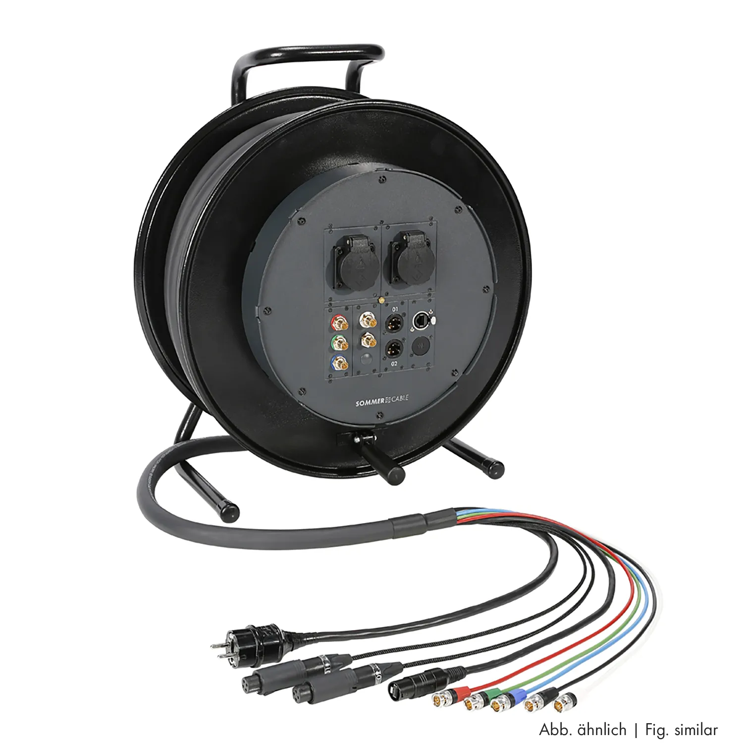 Sommer Cable MADI Trommel-System, schwarz, 25,00m