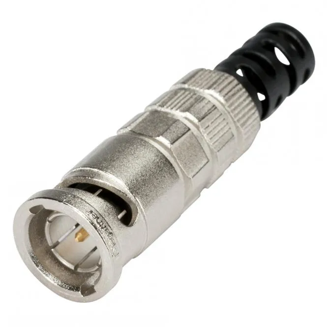 Telegärtner BNC 3G-SDI Crimp-Kabelstecker 0.6/2.8, gerade, nickelfarben