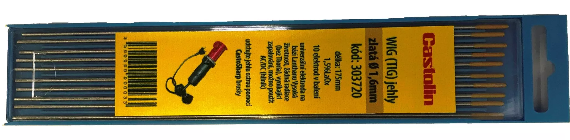 Wolframelektrode - Gold 175mm / Ø 1,6mm